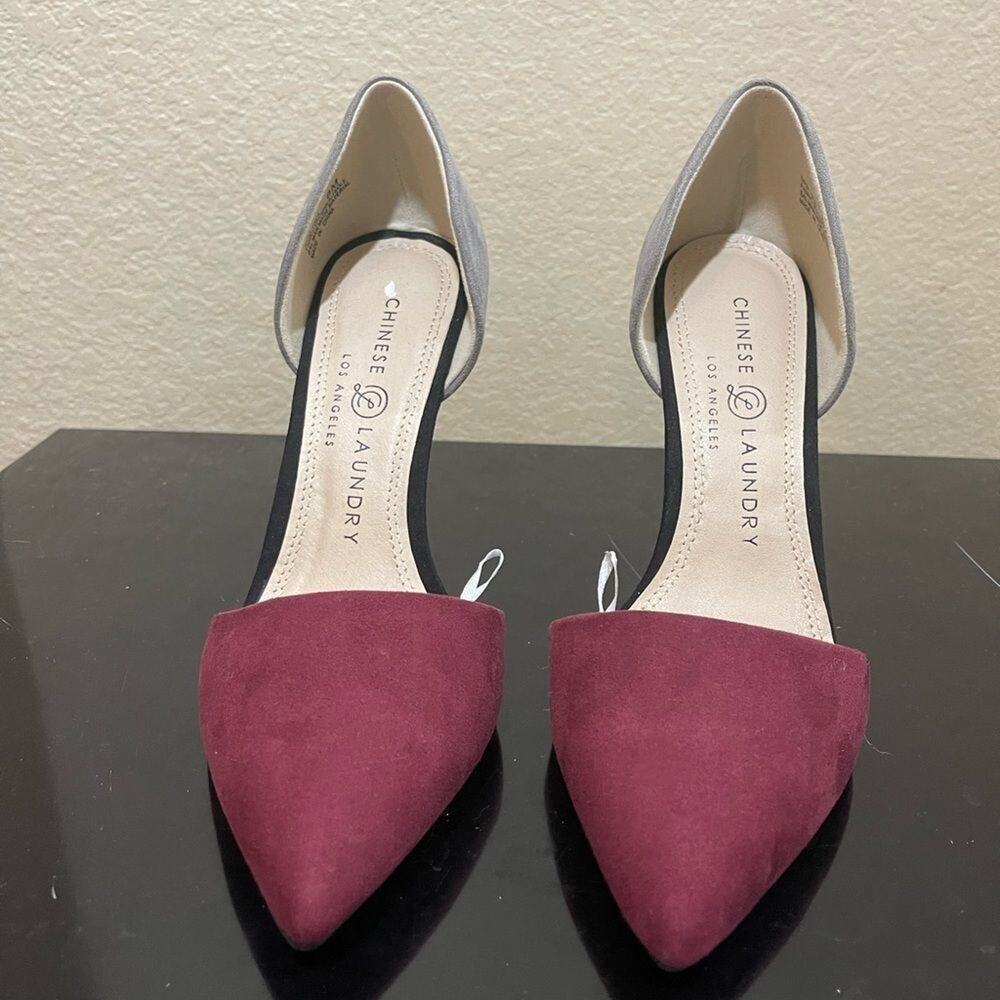 Chinese laundry‎ blk/red heels